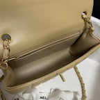 Vertical Quilted Flap Bag