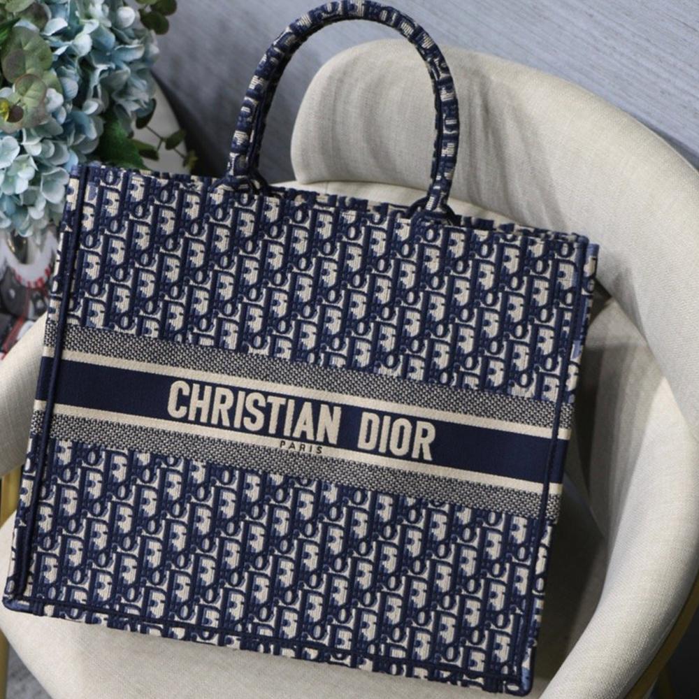 Book Tote Navy Blue