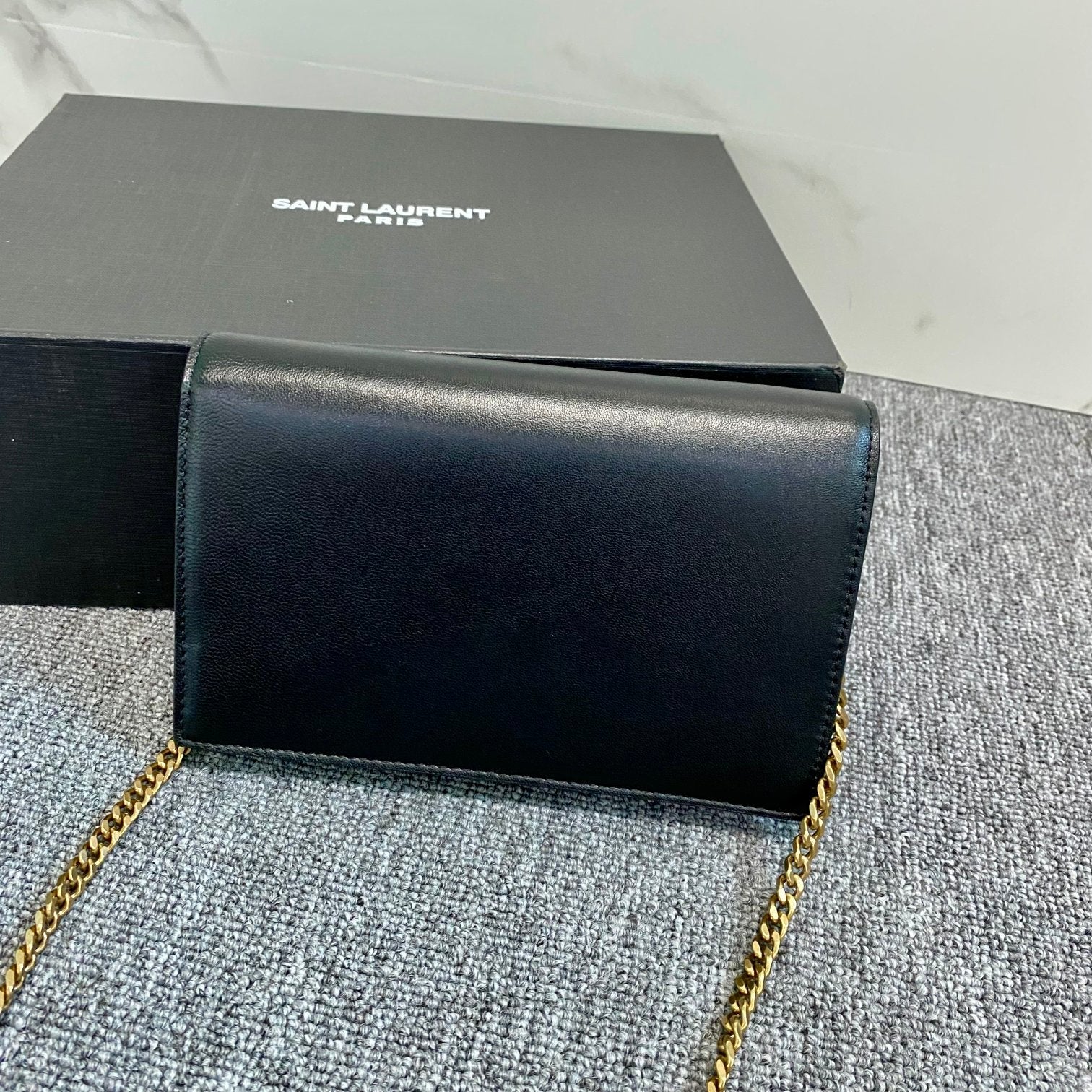Cassandra Shoulder Black Bag - 19x12.5x3.5cm