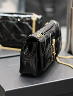 Jaime Patent Black Bag - 25x15x7.5cm