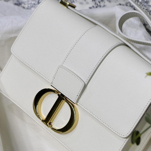 30 MONTAIGNE BAG Latte Box Calfskin