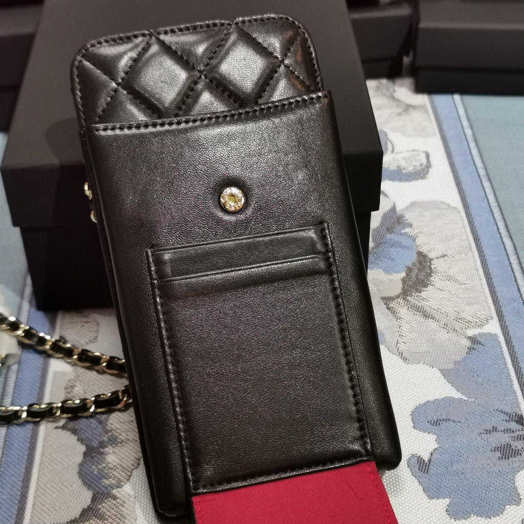 lambskin phone holder
