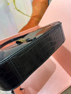 Croc-Embossed The 5 to 7 Hobo Bag