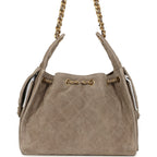 Small 25 Hobo Grey Suede