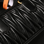 Miu Miu Black Matelass¨¤? Leather Top Handle Bag