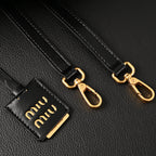 Miu Miu Black Matelass¨¤? Leather Top Handle Bag