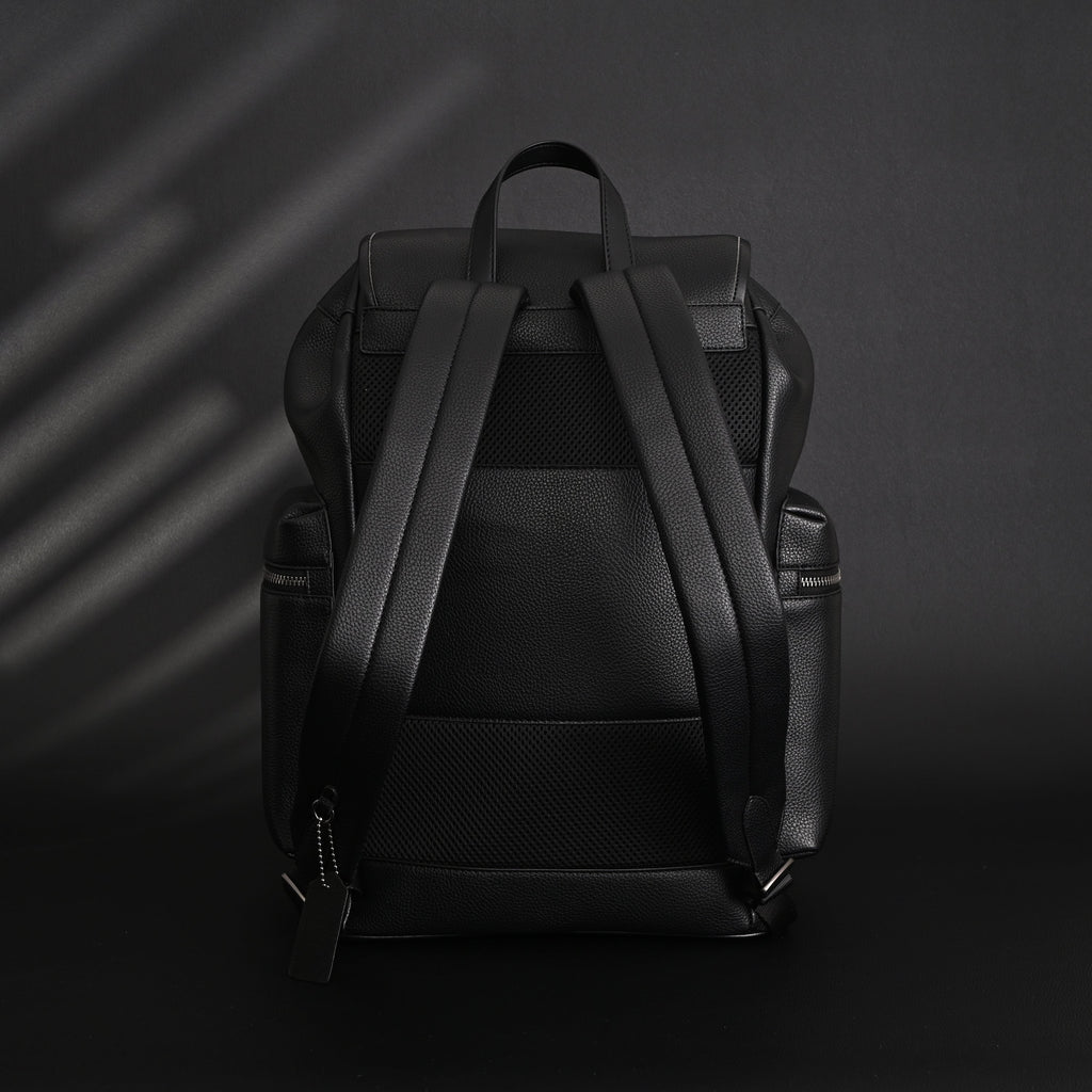 Prada Nylon & Leather Multi-Pocket Backpack  Black