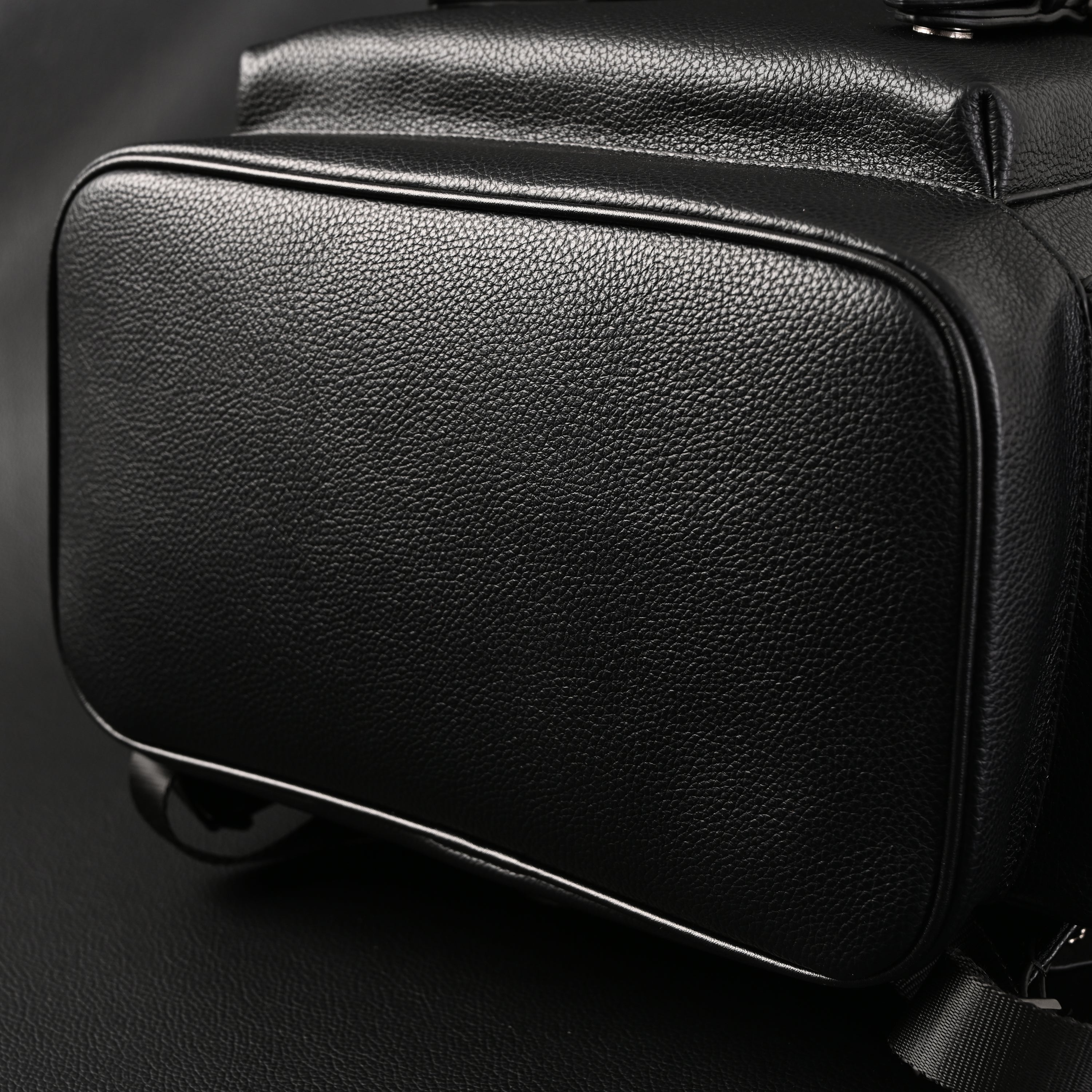Prada Nylon & Leather Multi-Pocket Backpack  Black