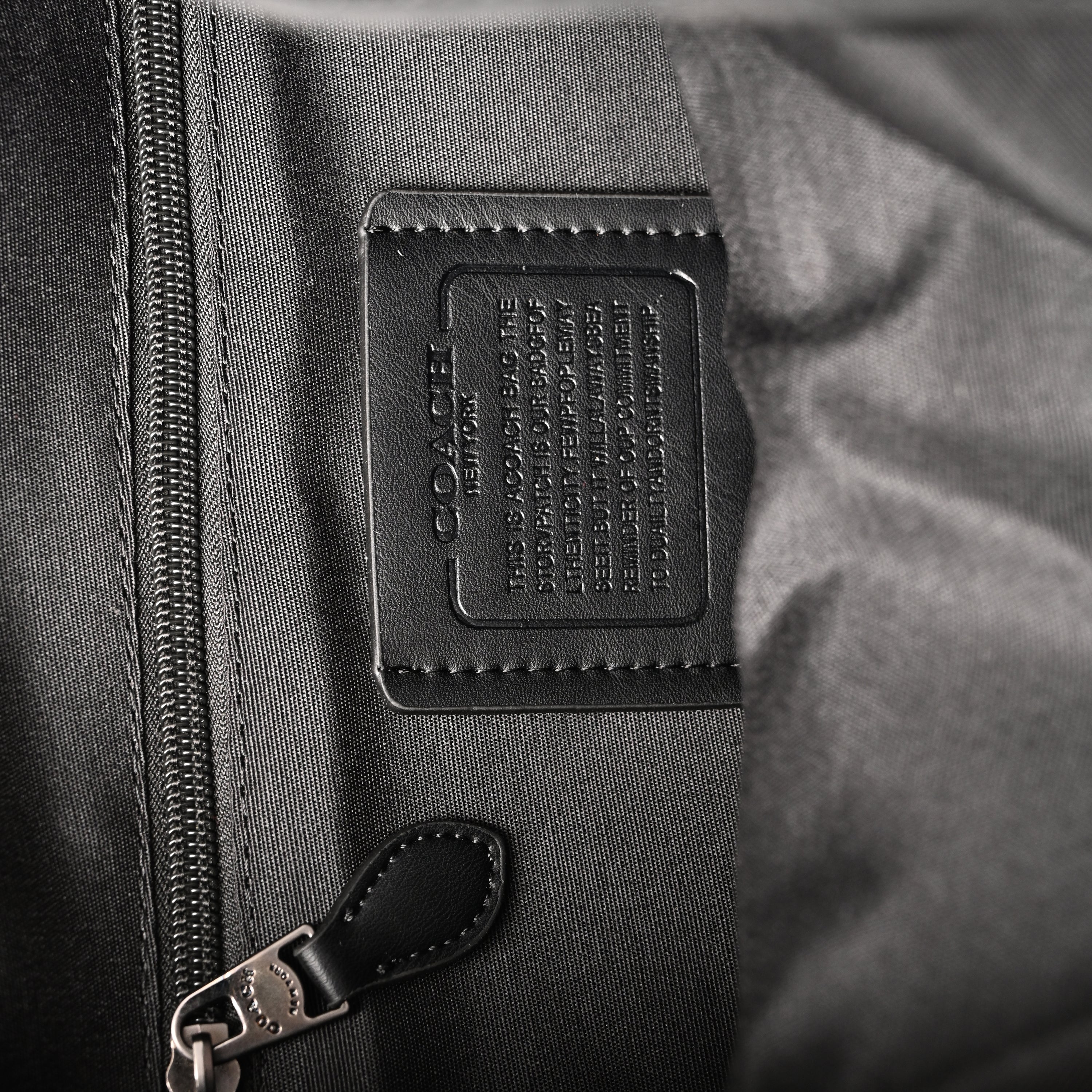 Prada Nylon & Leather Multi-Pocket Backpack  Black