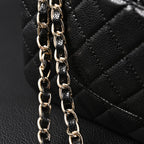 Classic Flap Bag  Black Quilted Caviar Leather with Gold-Tone Hardware