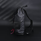 GG Supreme Monogram Backpack with Web Stripe