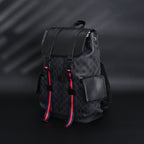 GG Supreme Monogram Backpack with Web Stripe