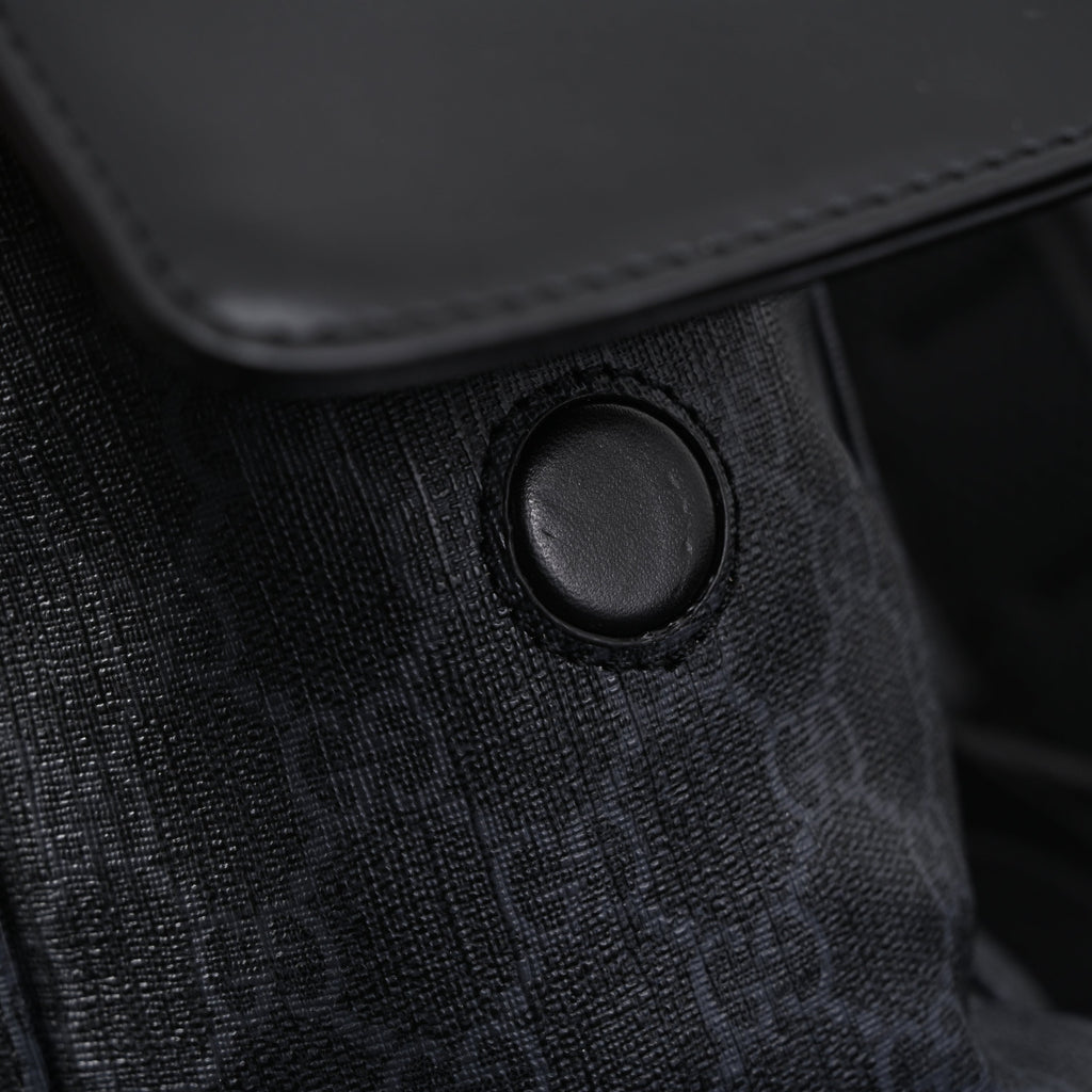 GG Supreme Monogram Backpack with Web Stripe