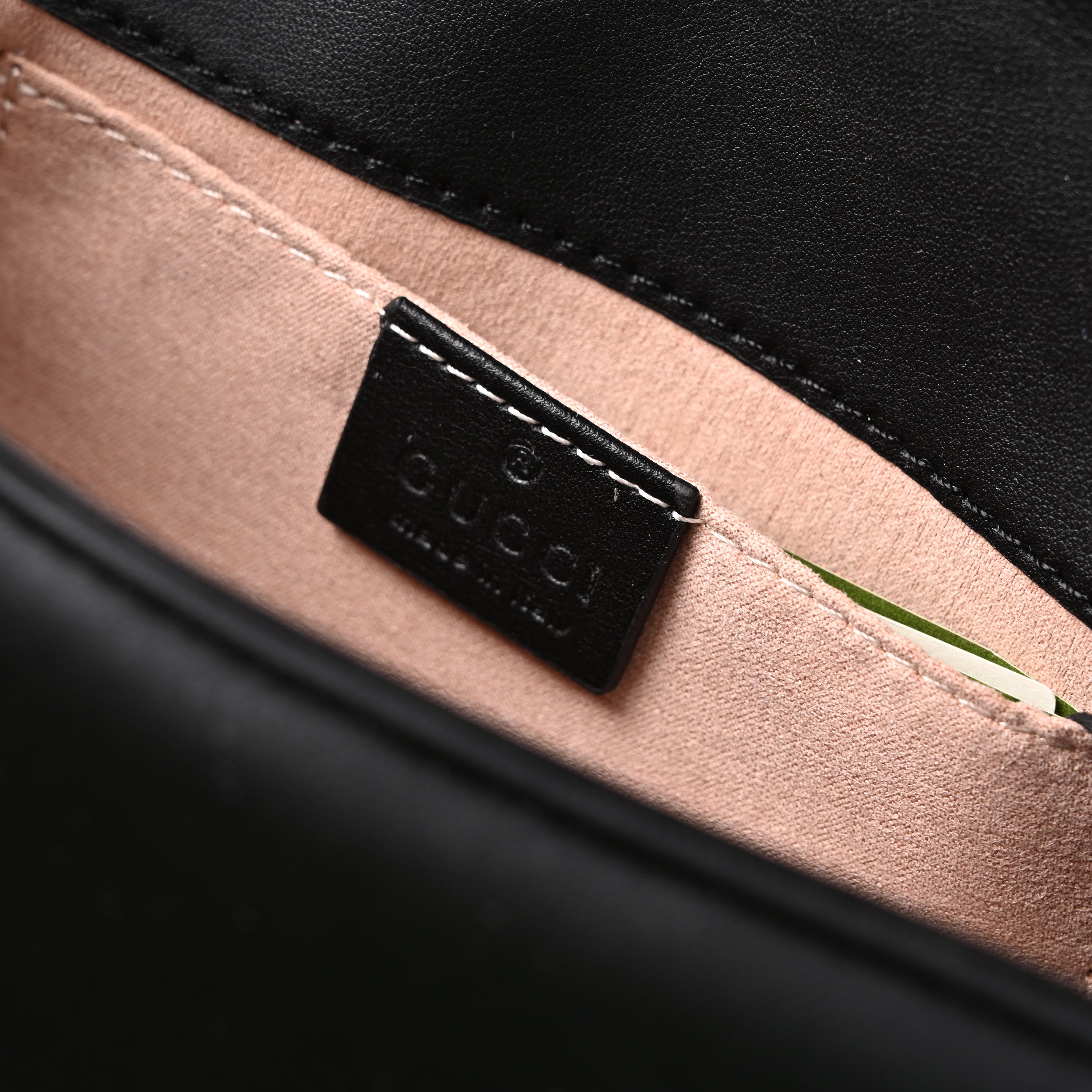 GG Marmont Small Matelass Shoulder Bag  Black Leather with Gold Hardware
