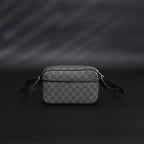 Ophidia GG Supreme Belt Bag  Black/Grey Monogram