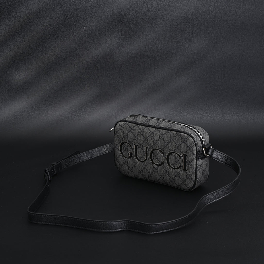 Ophidia GG Supreme Belt Bag  Black/Grey Monogram