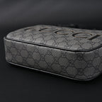 Ophidia GG Supreme Belt Bag  Black/Grey Monogram