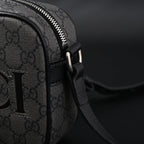 Ophidia GG Supreme Belt Bag  Black/Grey Monogram