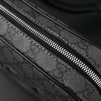 Ophidia GG Supreme Belt Bag  Black/Grey Monogram