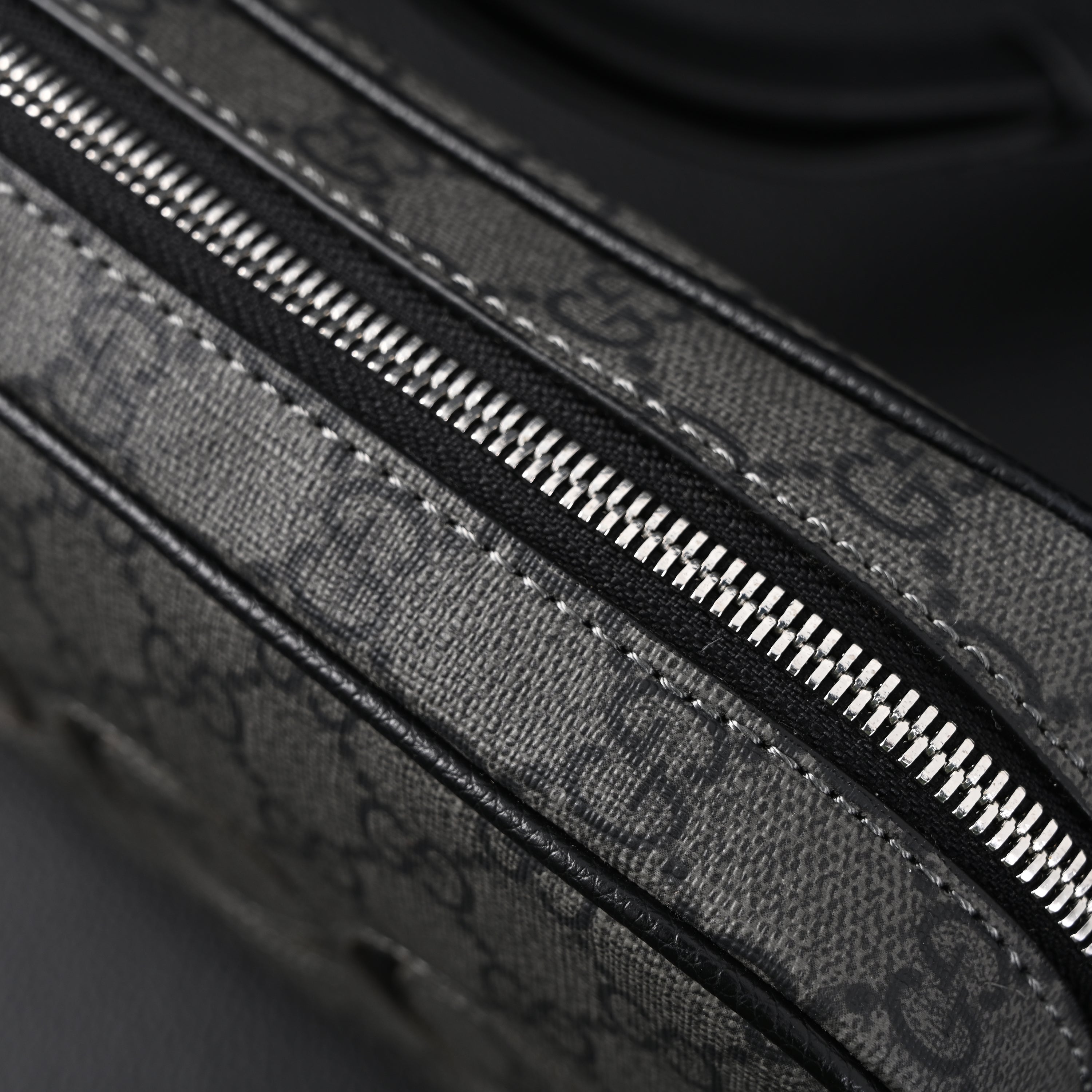 Ophidia GG Supreme Belt Bag  Black/Grey Monogram
