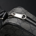 Ophidia GG Supreme Belt Bag  Black/Grey Monogram