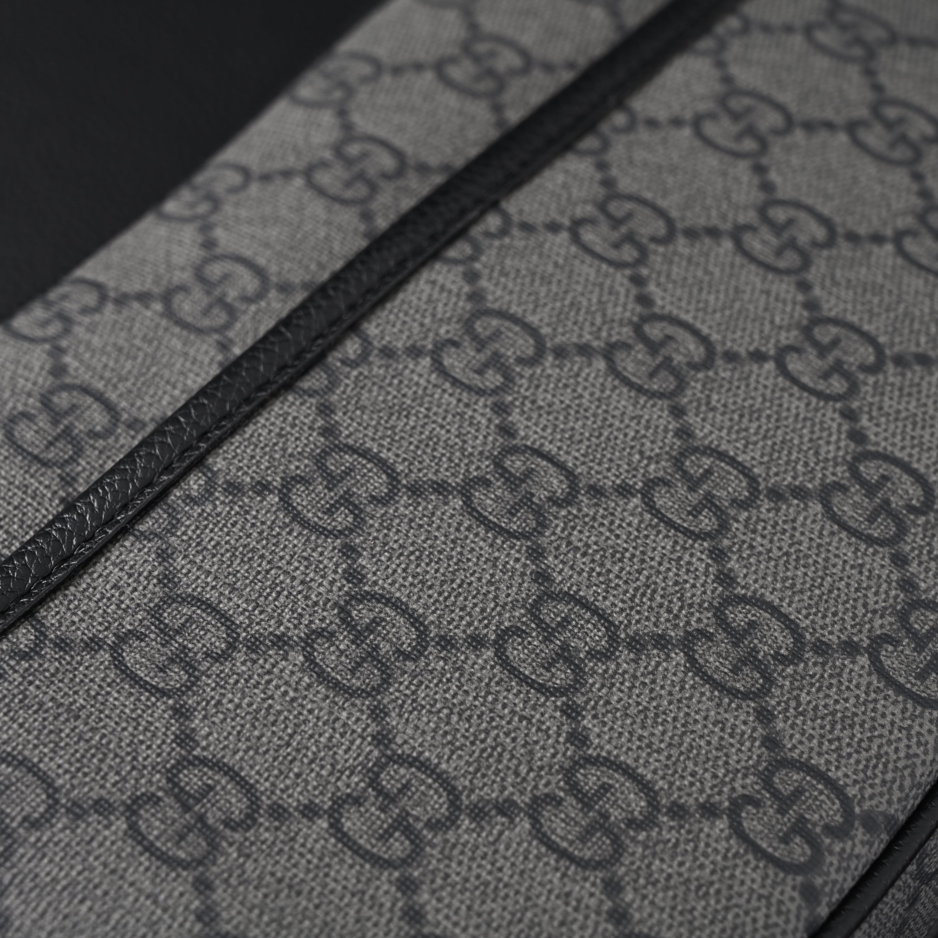 Ophidia GG Supreme Belt Bag  Black/Grey Monogram
