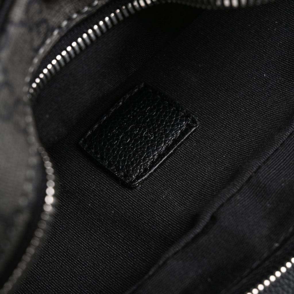 Ophidia GG Supreme Belt Bag  Black/Grey Monogram