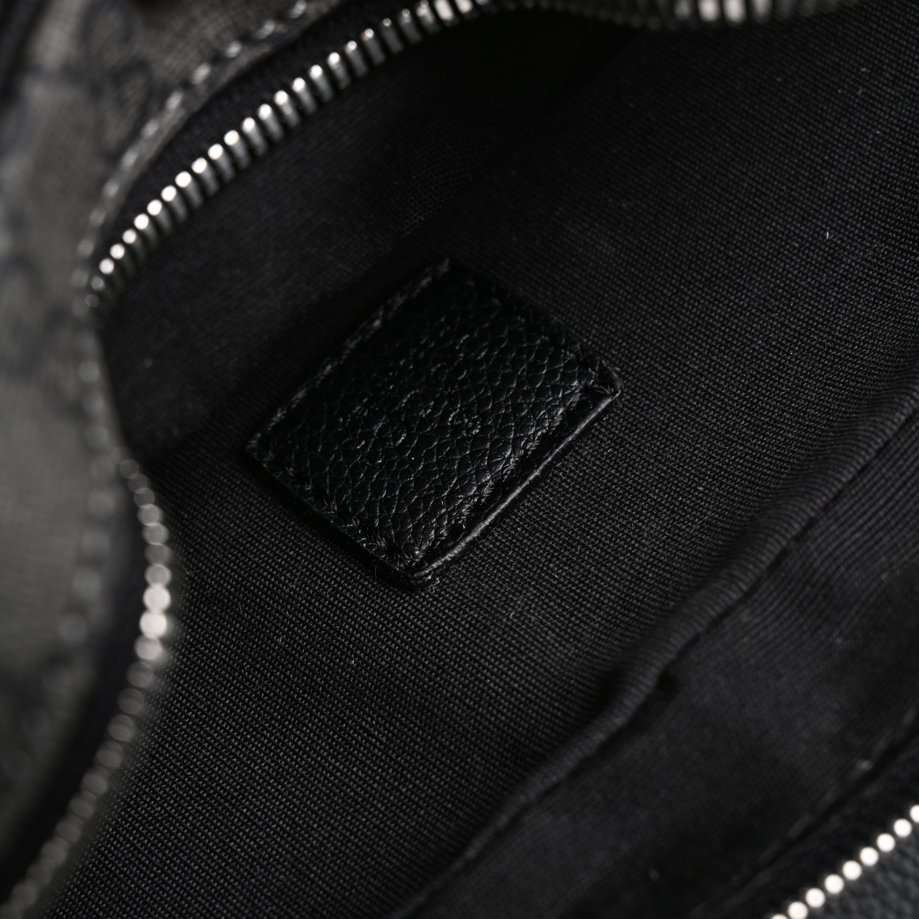 Ophidia GG Supreme Belt Bag  Black/Grey Monogram