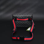 Ophidia GG Supreme Belt Bag  Black/Grey with Web Strap