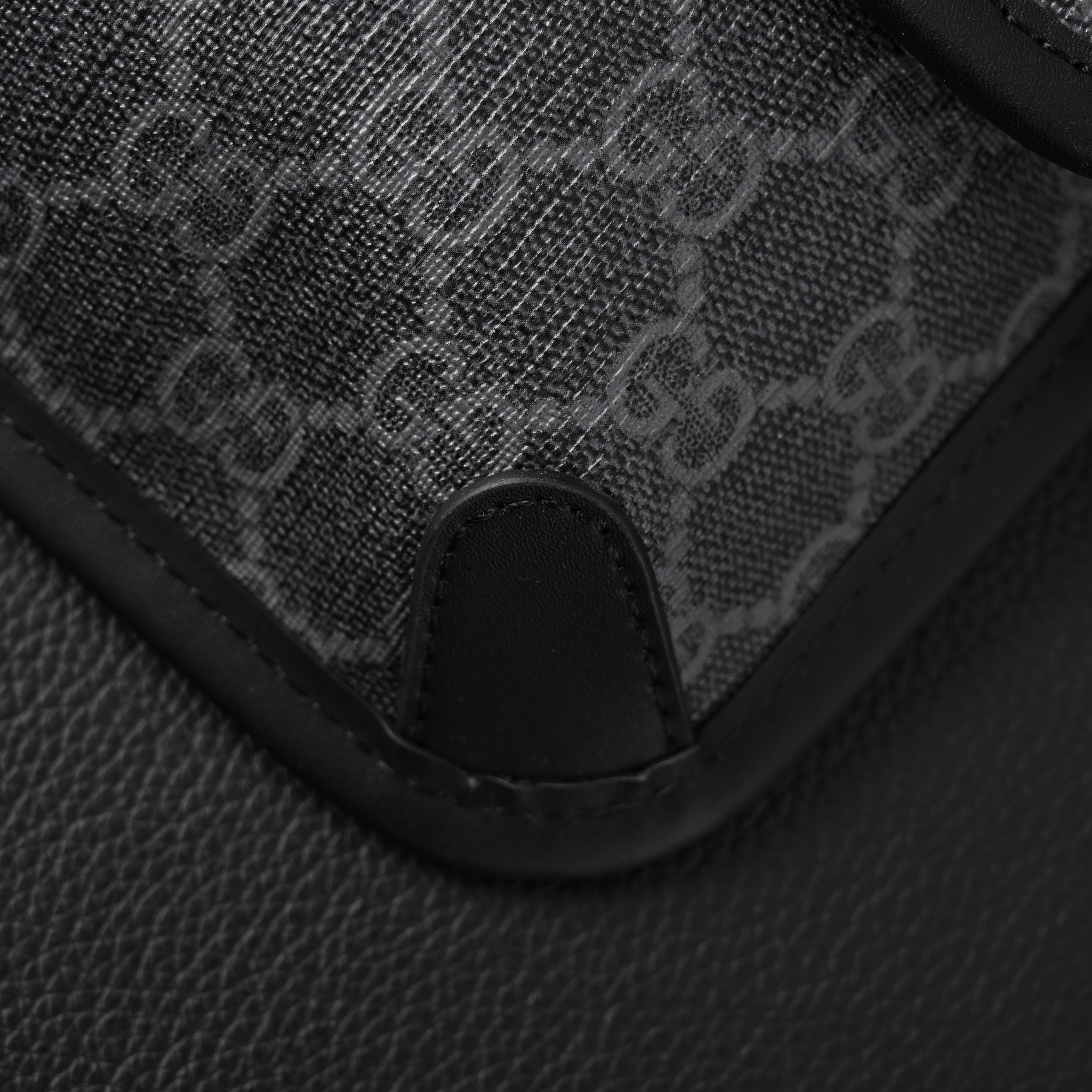 Ophidia GG Supreme Belt Bag  Black/Grey with Web Strap