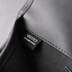 Ophidia GG Supreme Belt Bag  Black/Grey with Web Strap