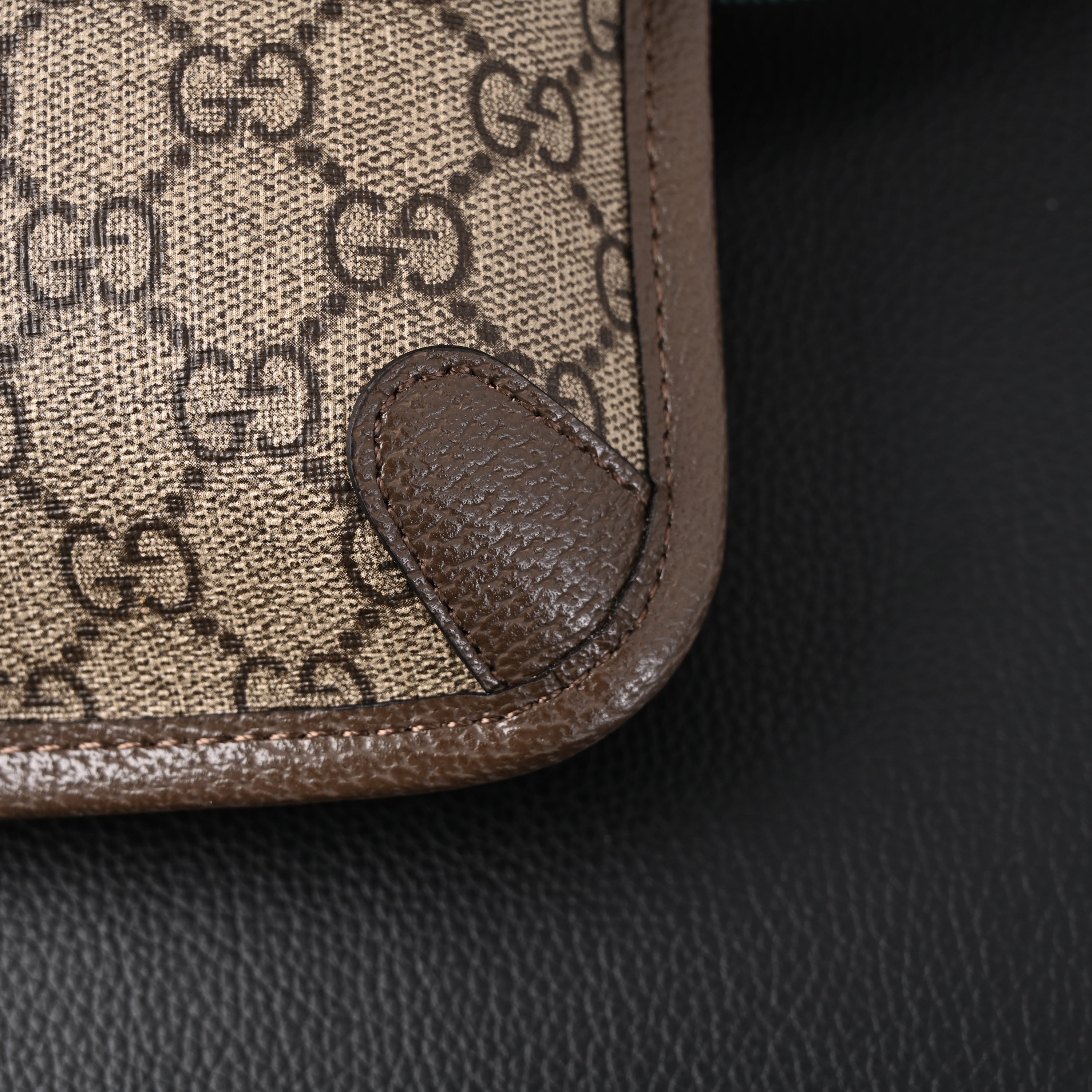 Ophidia GG Supreme Mini Belt Bag  Beige/Ebony with Web Stripe