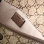 Ophidia GG Supreme Mini Belt Bag  Beige/Ebony with Web Stripe