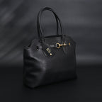 Miu Miu Leather Tote Bag  Classic Black
