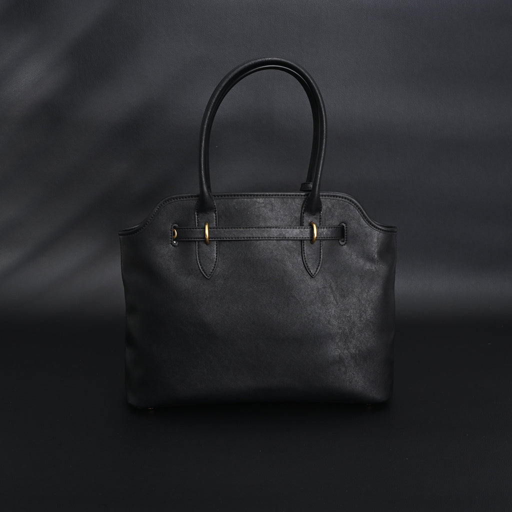 Miu Miu Leather Tote Bag  Classic Black