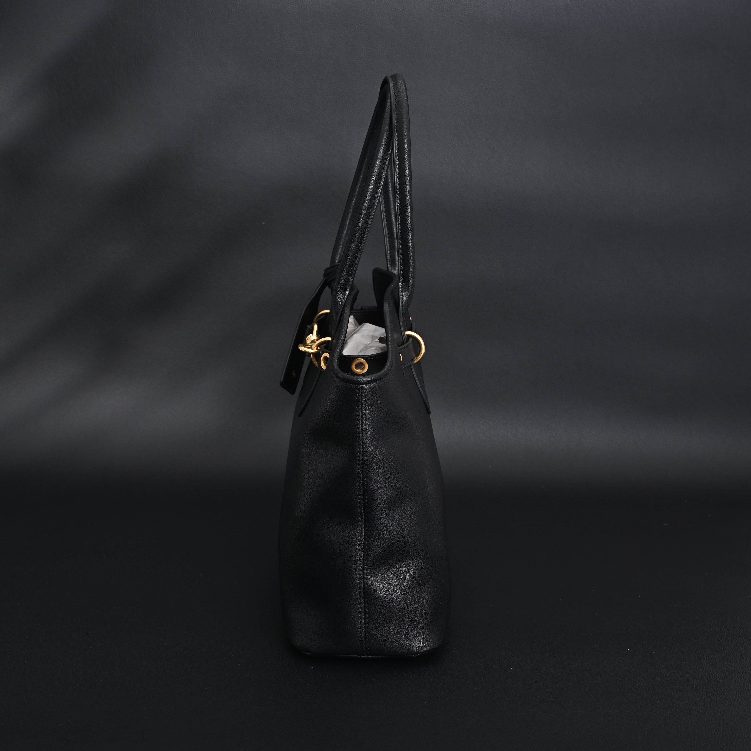 Miu Miu Leather Tote Bag  Classic Black