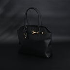 Miu Miu Leather Tote Bag  Classic Black