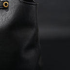 Miu Miu Leather Tote Bag  Classic Black