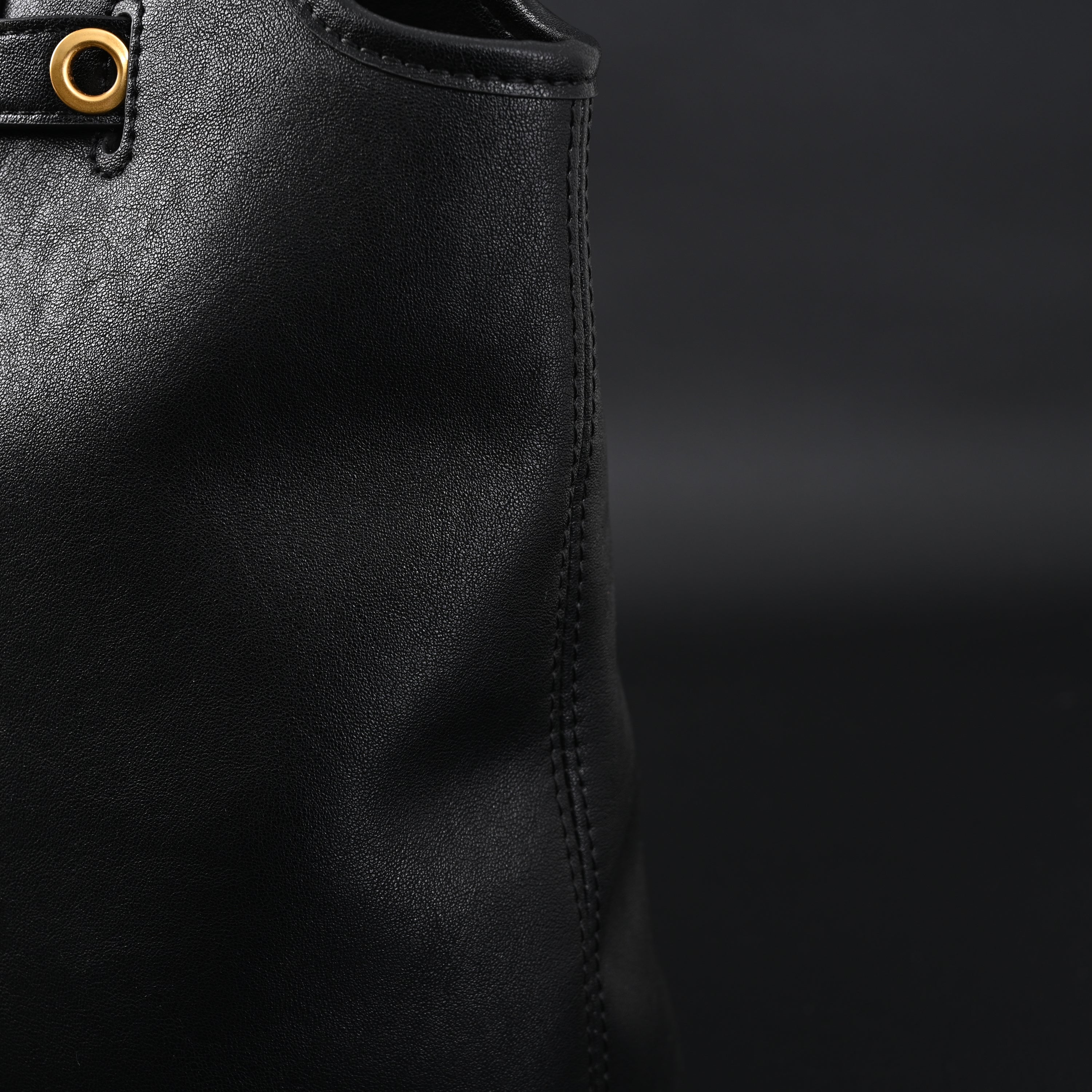Miu Miu Leather Tote Bag  Classic Black