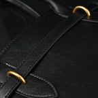 Miu Miu Leather Tote Bag  Classic Black