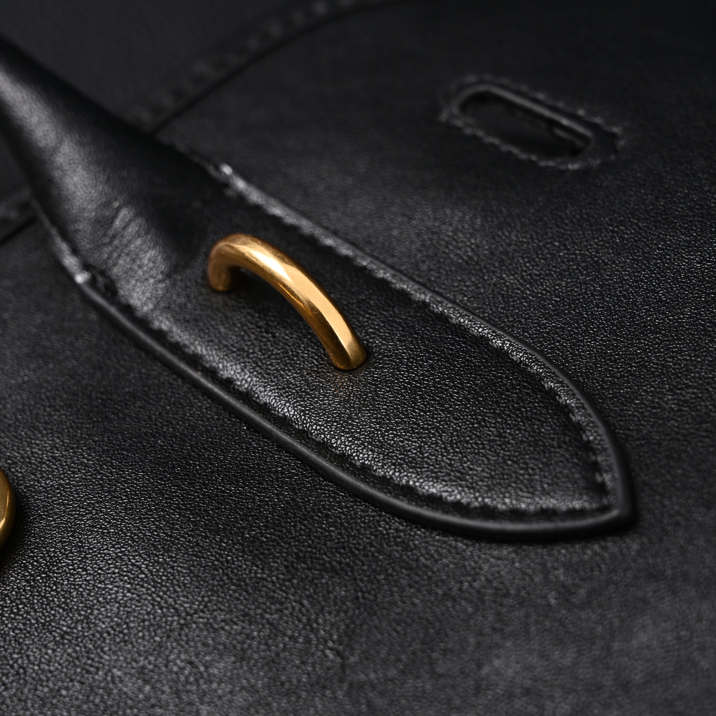 Miu Miu Leather Tote Bag  Classic Black