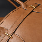 Miu Miu Leather Tote Bag  Elegant Caramel Brown