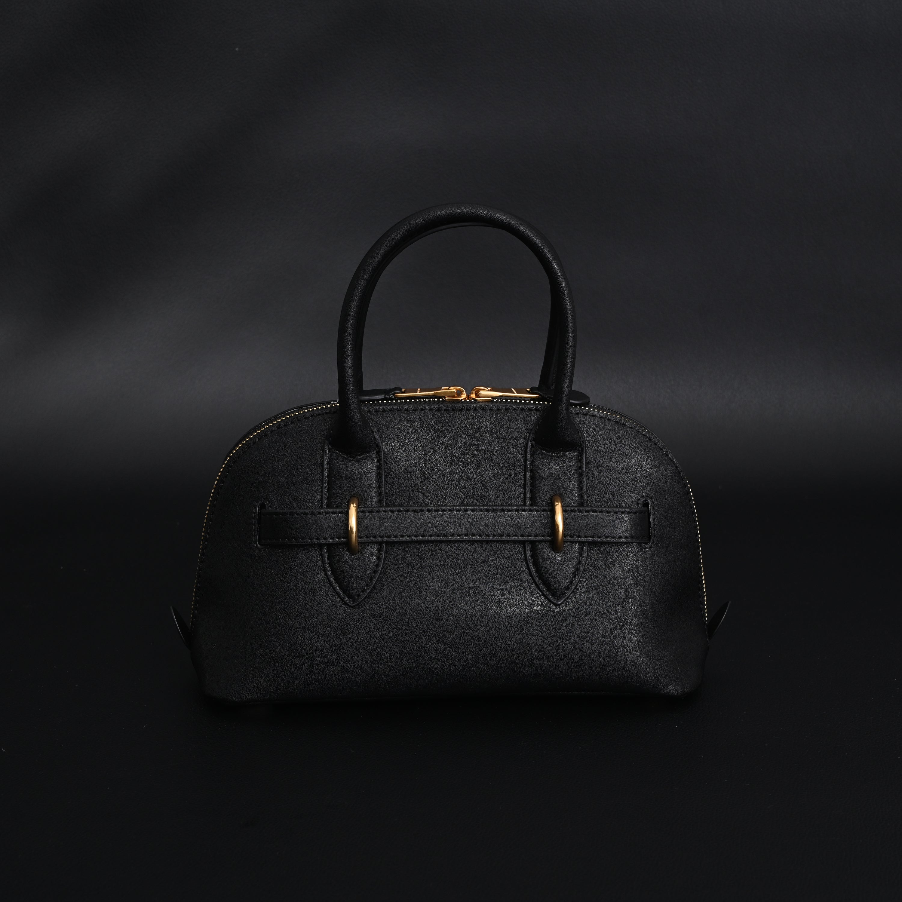 Miu Miu Black Leather Satchel Bag  Medium Structured Tote