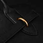 Miu Miu Black Leather Satchel Bag  Medium Structured Tote