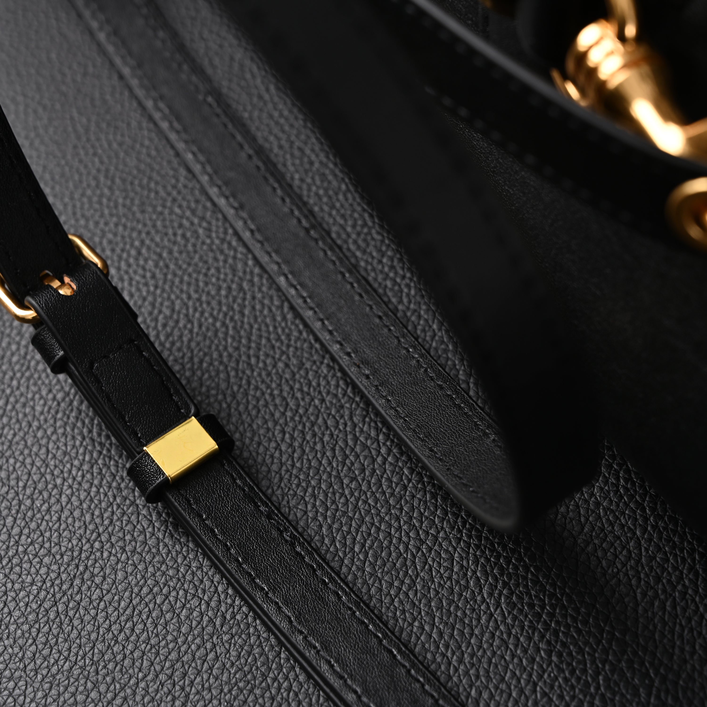 Miu Miu Black Leather Satchel Bag  Medium Structured Tote