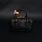 Miu Miu Black Matelass Leather Satchel Bag  Mini Top Handle