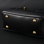 Miu Miu Leather Top Handle Satchel  Classic Black