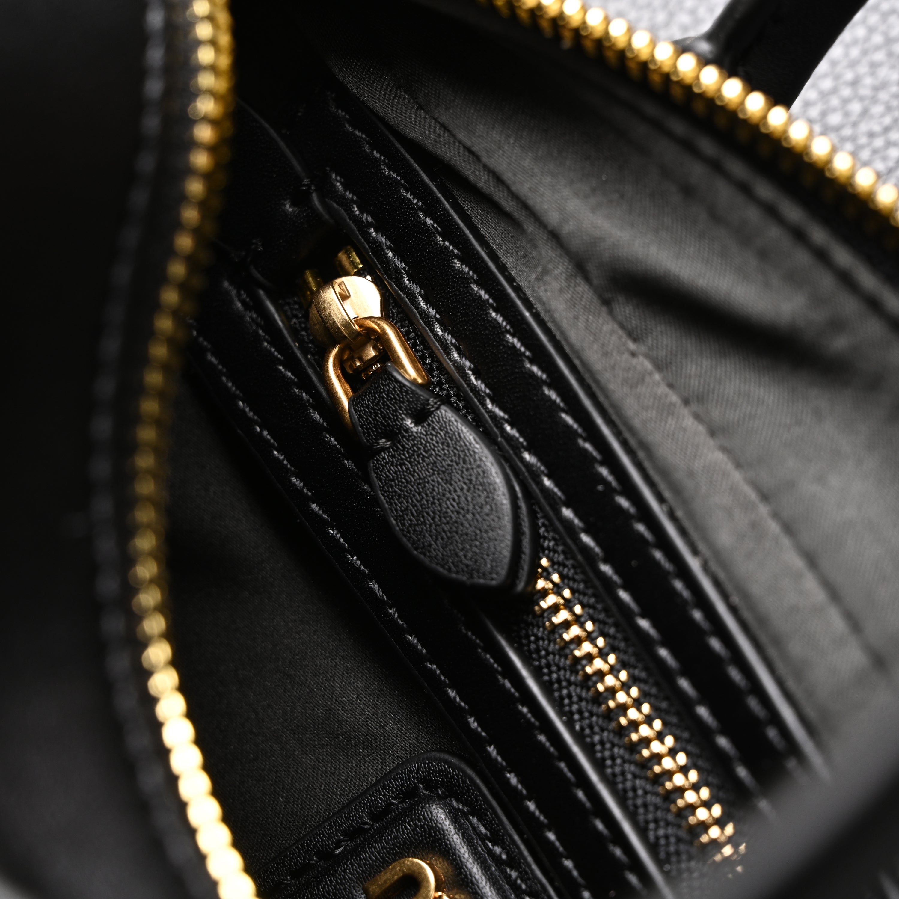 Miu Miu Black Matelass Leather Satchel Bag  Mini Top Handle