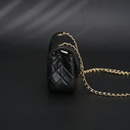 Classic Flap Mini Bag  Black Quilted Lambskin with Gold-Tone Hardware