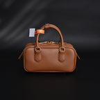 Miu Miu Leather Top Handle Satchel  Caramel Brown
